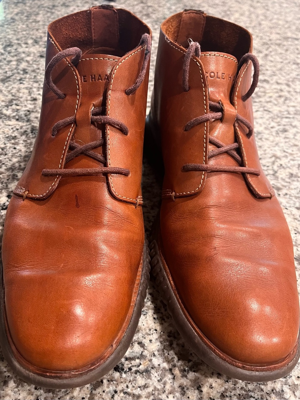Cole Haan Men's Tan Leather Chukka Boots